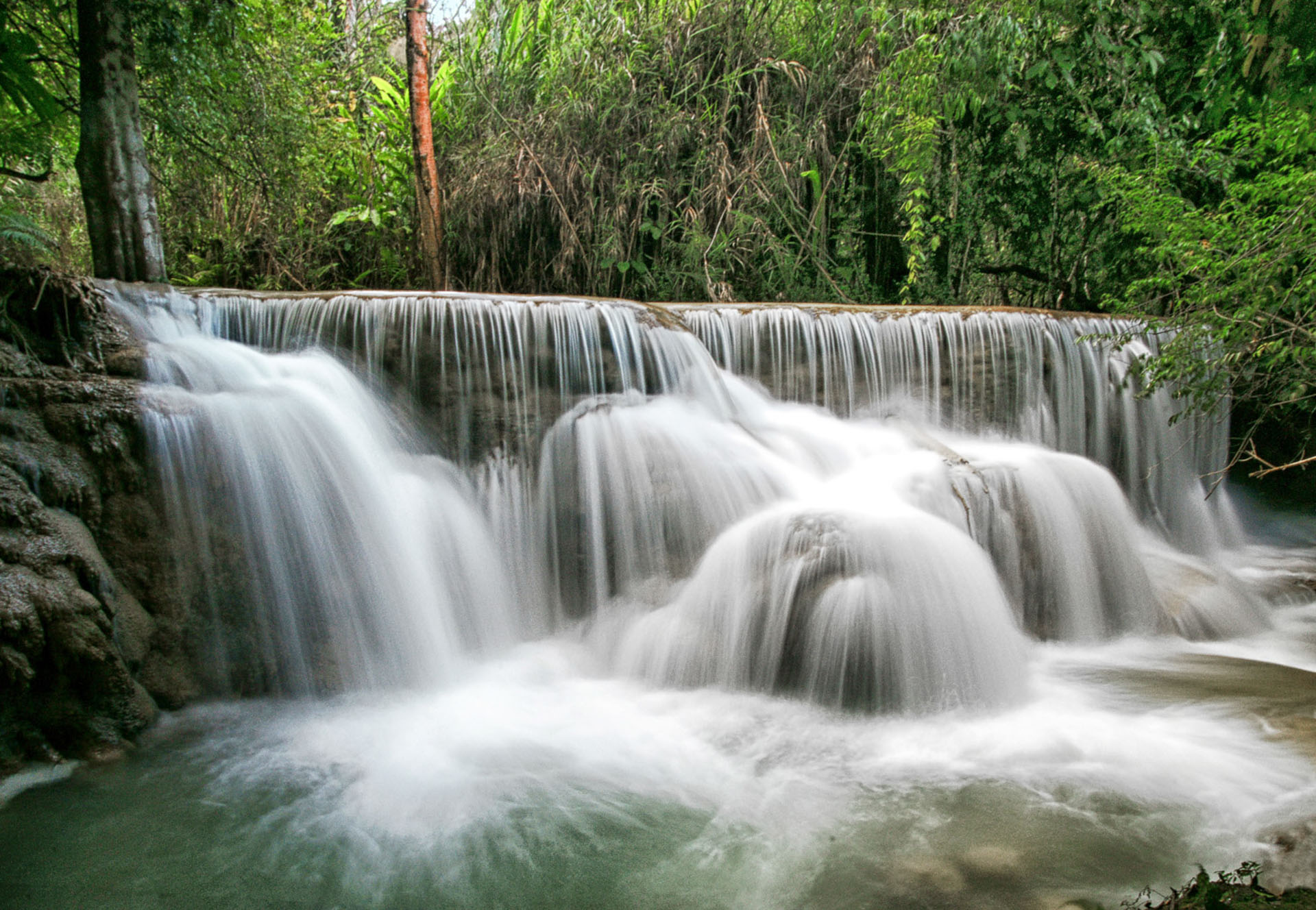 Kuang Si Wasserfälle im Südwesten von Luang Prabang